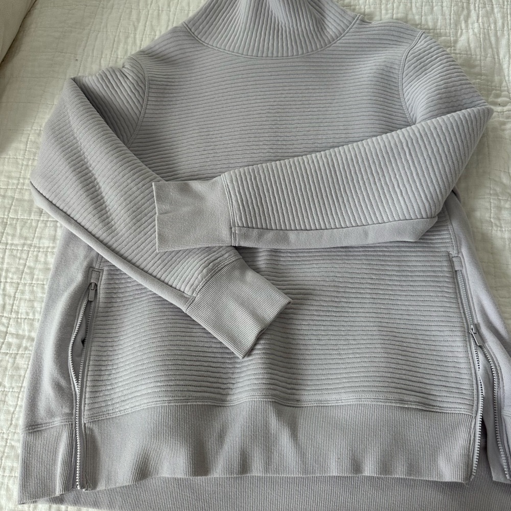 All in Motion Gray Ribbed Turtleneck